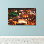 Uitzicht van Las Vegas vanuit een blimp Canvas Afdruk (Insitu (Houten vloer))