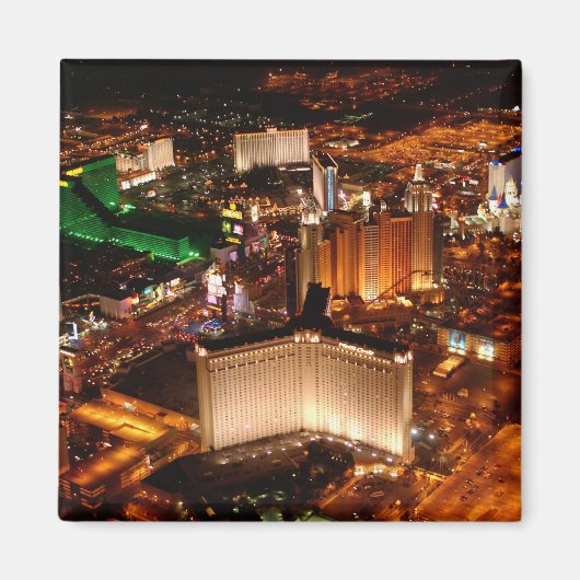 Uitzicht van Las Vegas vanuit een blimp Magneet (Voorkant)