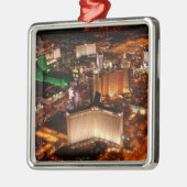 Uitzicht van Las Vegas vanuit een blimp Metalen Ornament (Links)