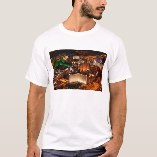 Uitzicht van Las Vegas vanuit een blimp T-shirt (Voorkant)