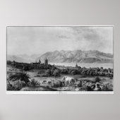 Uitzicht van Lausanne Poster (Voorkant)