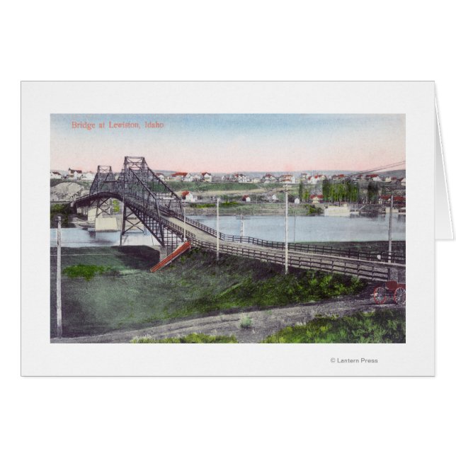 Uitzicht van Lewiston BridgeLewiston, ID (Voorkant Horizontaal)