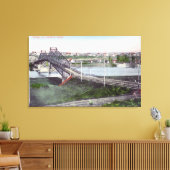 Uitzicht van Lewiston BridgeLewiston, ID Canvas Afdruk (Insitu (Woonkamer))