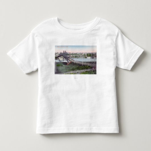 Uitzicht van Lewiston BridgeLewiston, ID Kinder Shirts (Voorkant)