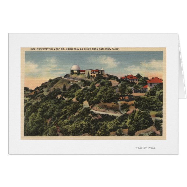 Uitzicht van Lick Observatory op Mt. Hamilton (Voorkant Horizontaal)
