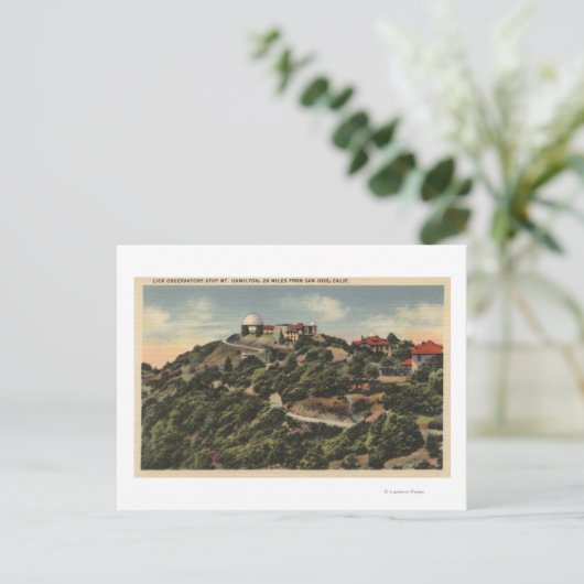 Uitzicht van Lick Observatory op Mt. Hamilton Briefkaart (Staand voorkant)
