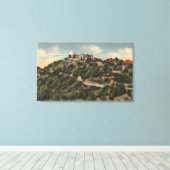 Uitzicht van Lick Observatory op Mt. Hamilton Canvas Afdruk (Insitu (Houten vloer))