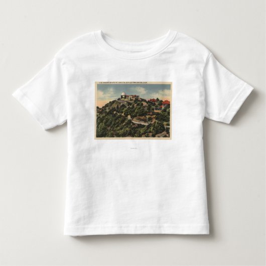 Uitzicht van Lick Observatory op Mt. Hamilton Kinder Shirts (Voorkant)