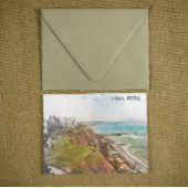 Uitzicht van Lima in de Stille Oceaan Briefkaart