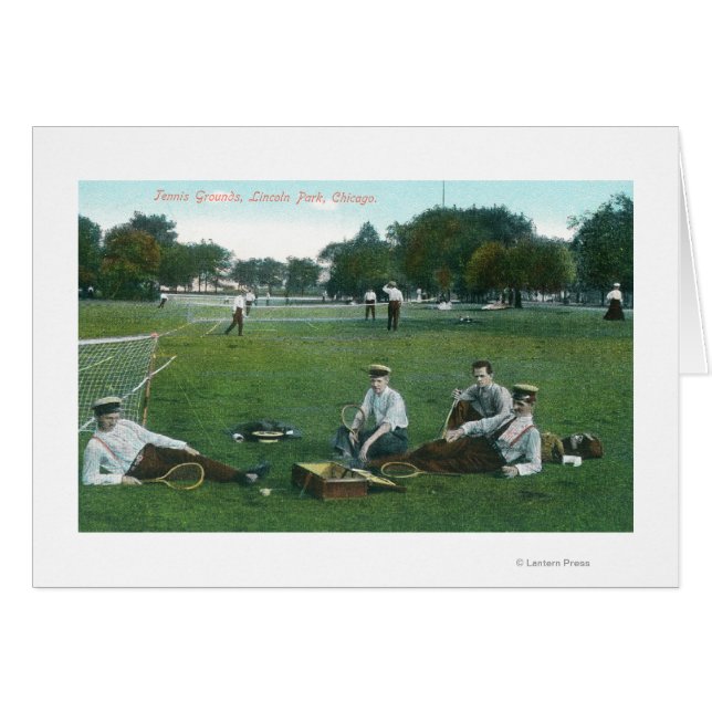 Uitzicht van Lincoln Park Tennis GroundsChicago, I (Voorkant Horizontaal)