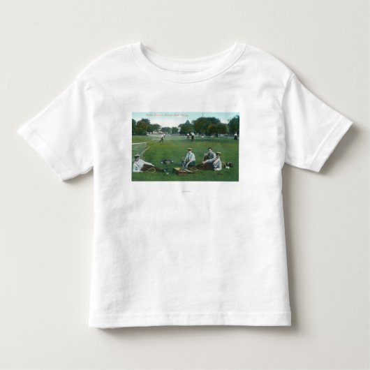 Uitzicht van Lincoln Park Tennis GroundsChicago, I Kinder Shirts (Voorkant)