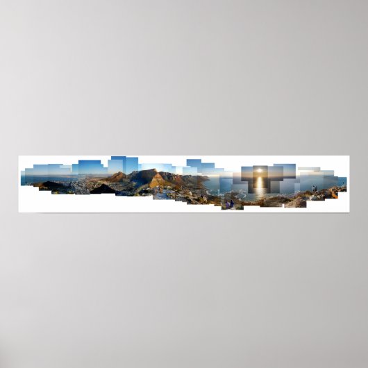Uitzicht van Lion's Head Mountain, Kaapstad, SA Poster (Voorkant)