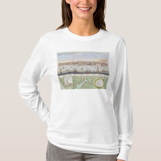 Uitzicht van Lissabon, 1755 T-shirt (Voorkant)
