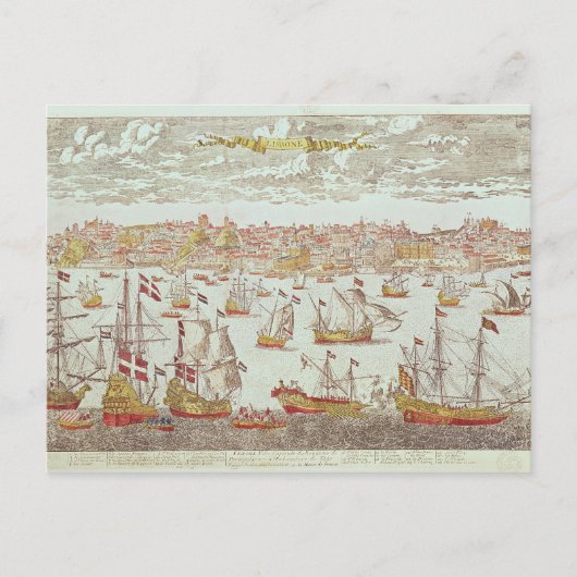 Uitzicht van Lissabon Briefkaart (Voorkant)