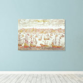 Uitzicht van Lissabon Canvas Afdruk (Insitu (Houten vloer))