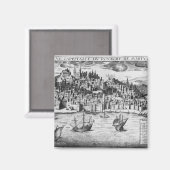 Uitzicht van Lissabon Magneet (Voorkant / Achterkant)