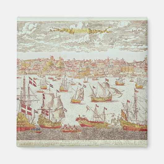 Uitzicht van Lissabon Magneet (Voorkant)