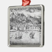 Uitzicht van Lissabon Metalen Ornament (Links)