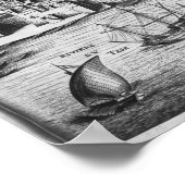 Uitzicht van Lissabon Poster (Hoek)