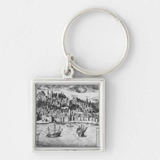 Uitzicht van Lissabon Sleutelhanger (Voorkant)