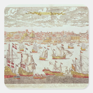 Uitzicht van Lissabon Vierkante Sticker