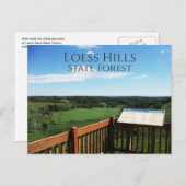 Uitzicht van Loess Hills State Forest Overlook, Io Briefkaart (Voorkant / Achterkant)