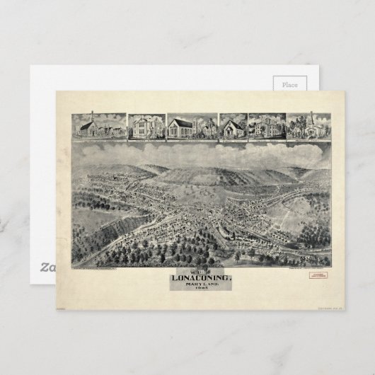 Uitzicht van Lonaconing, Maryland (1905) Briefkaart (Voorkant / Achterkant)