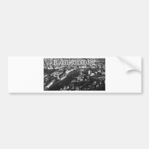 Uitzicht van Londen Bumpersticker