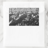 Uitzicht van Londen Rechthoekige Sticker (Tas)