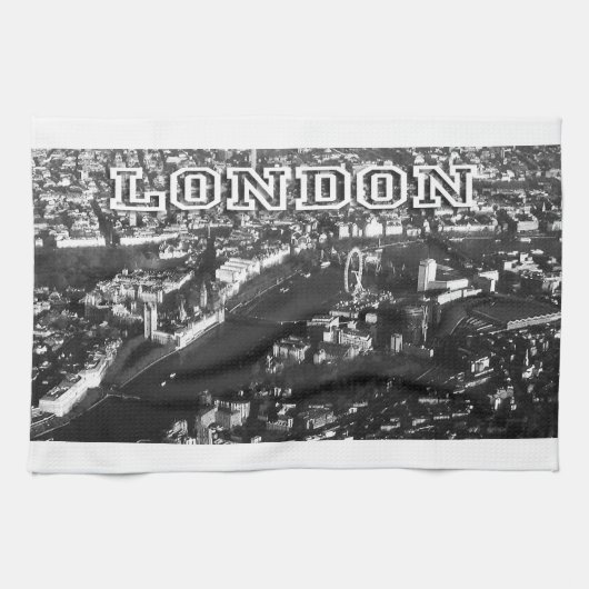 Uitzicht van Londen Theedoek (Horizontaal)