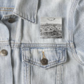 Uitzicht van Londen Vierkante Button 5,1 Cm (In situ)