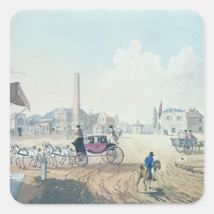 Uitzicht van Londen Vierkante Sticker
