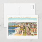  Uitzicht van Long Beach, Californië, Briefkaart (Voorkant / Achterkant)