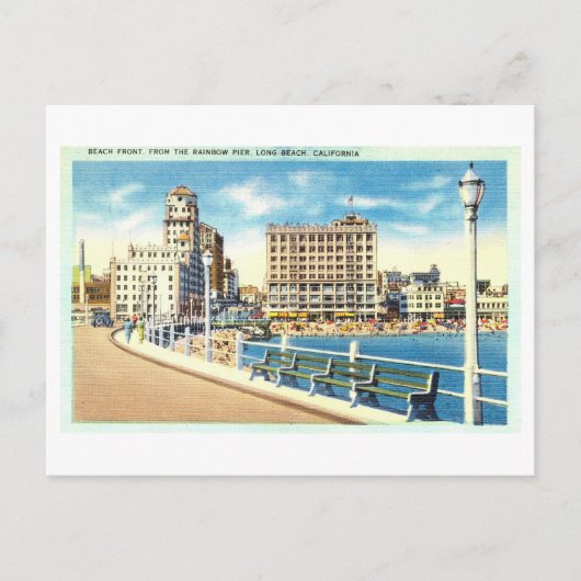  Uitzicht van Long Beach, Californië, Briefkaart (Voorkant)