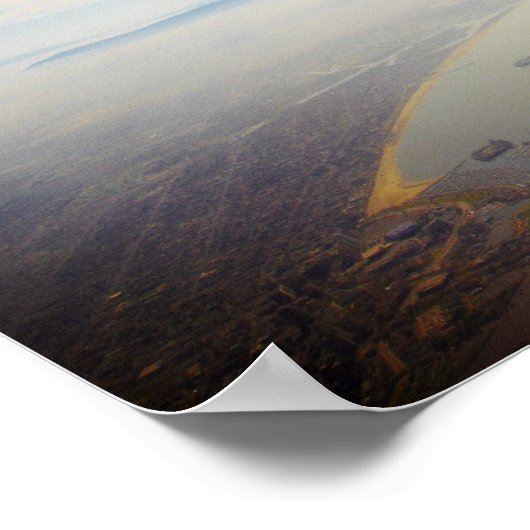 Uitzicht van Long Beach, Californië Poster (Hoek)