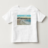 Uitzicht van Long Beach en Cape Ann Kinder Shirts (Voorkant)