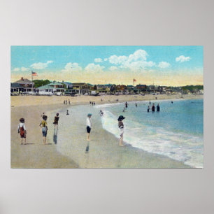 Uitzicht van Long Beach en Cape Ann Poster