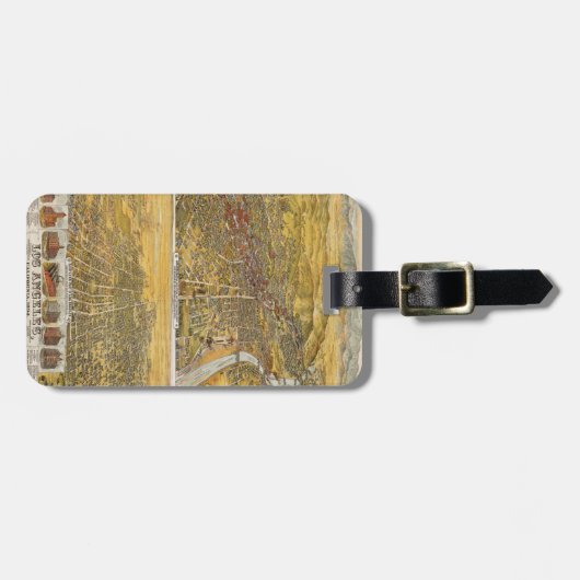 Uitzicht van Los Angeles, 1894 Bagagelabel (Voorkant horizontaal)