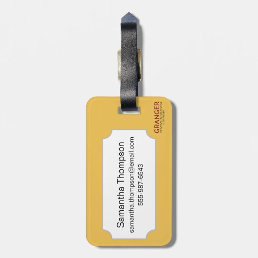 Uitzicht van Los Angeles, 1894 Bagagelabel (Achterkant verticaal)