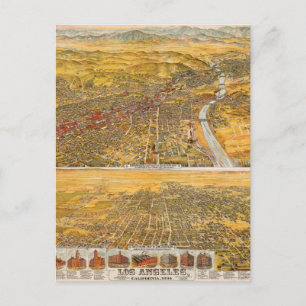 Uitzicht van Los Angeles, 1894 Briefkaart