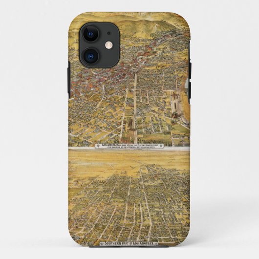 Uitzicht van Los Angeles, 1894 Case-Mate iPhone Case (Achterkant)