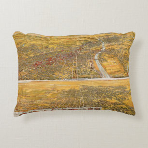 Uitzicht van Los Angeles, 1894 Decoratief Kussen