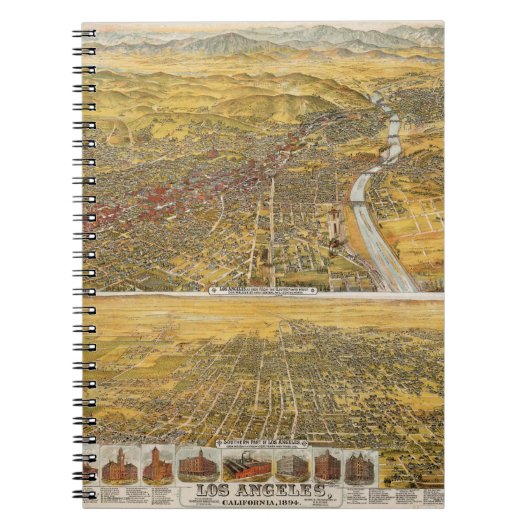 Uitzicht van Los Angeles, 1894 Notitieboek (Voorkant)