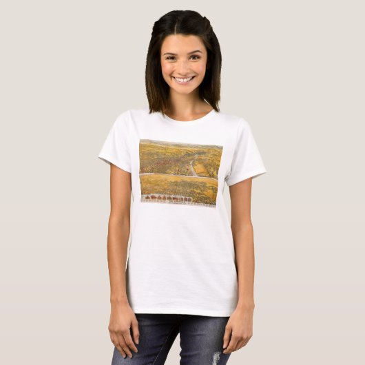 Uitzicht van Los Angeles, 1894 T-shirt (Voorkant volledig)