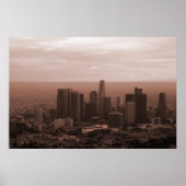 Uitzicht van Los Angeles Poster (Voorkant)