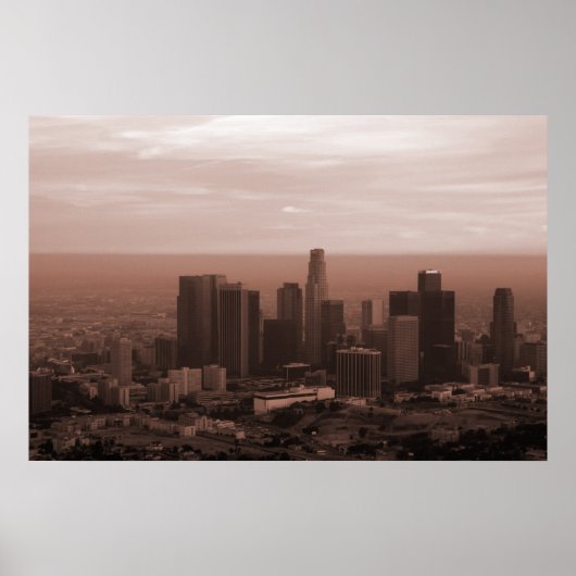 Uitzicht van Los Angeles Poster (Voorkant)