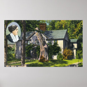 Uitzicht van Louisa May Alcott House Poster