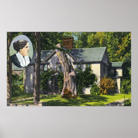 Uitzicht van Louisa May Alcott House Poster (Voorkant)