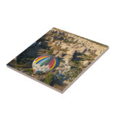 Uitzicht van luchtballonnen, Cappadocia Tegeltje (Zijkant)