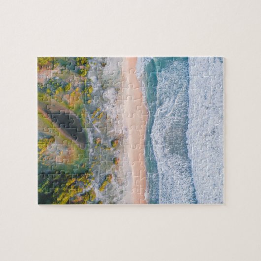 Uitzicht van luchtstrand legpuzzel (Horizontaal)